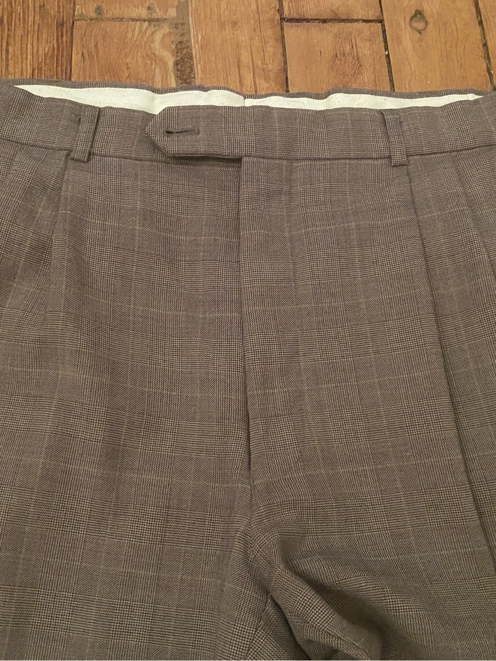 Classic Double-Breasted Men's Suit Blazer and Trousers - Gray 41/42R